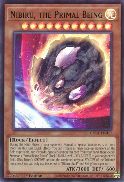 Nibiru, the Primal Being (CH01-EN017) (THE CHRONICLES DECK: The Fallen & The Virtuous (All-Foil Edition))