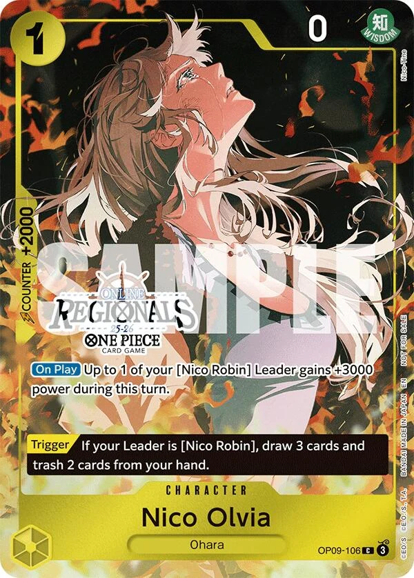 Nico Olvia (Online Regional Participation Pack 2025 Vol.1) (OP09-106) (One Piece Promotion Cards)