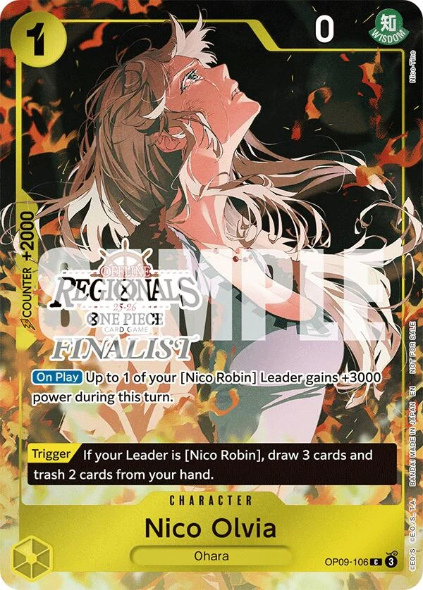 Nico Olvia (Regional Finalist Card Set 2025 Vol.1) (OP09-106) (One Piece Promotion Cards)