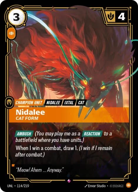 Nidalee - Cat Form (114/219) (Unleashed)