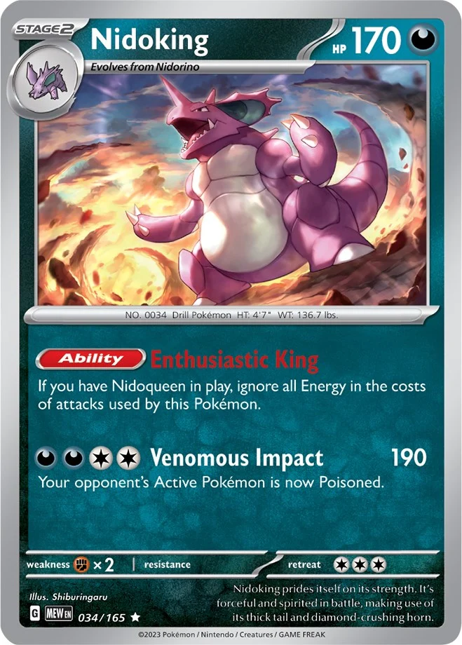 Nidoking (034/165) (SV: Scarlet & Violet 151)