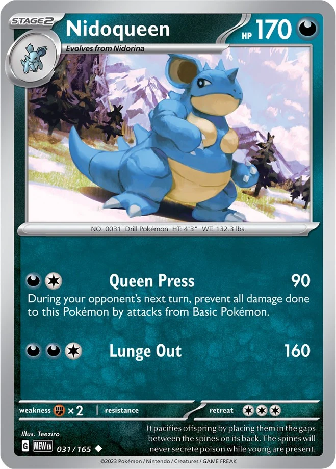 Nidoqueen (031/165) (SV: Scarlet & Violet 151)
