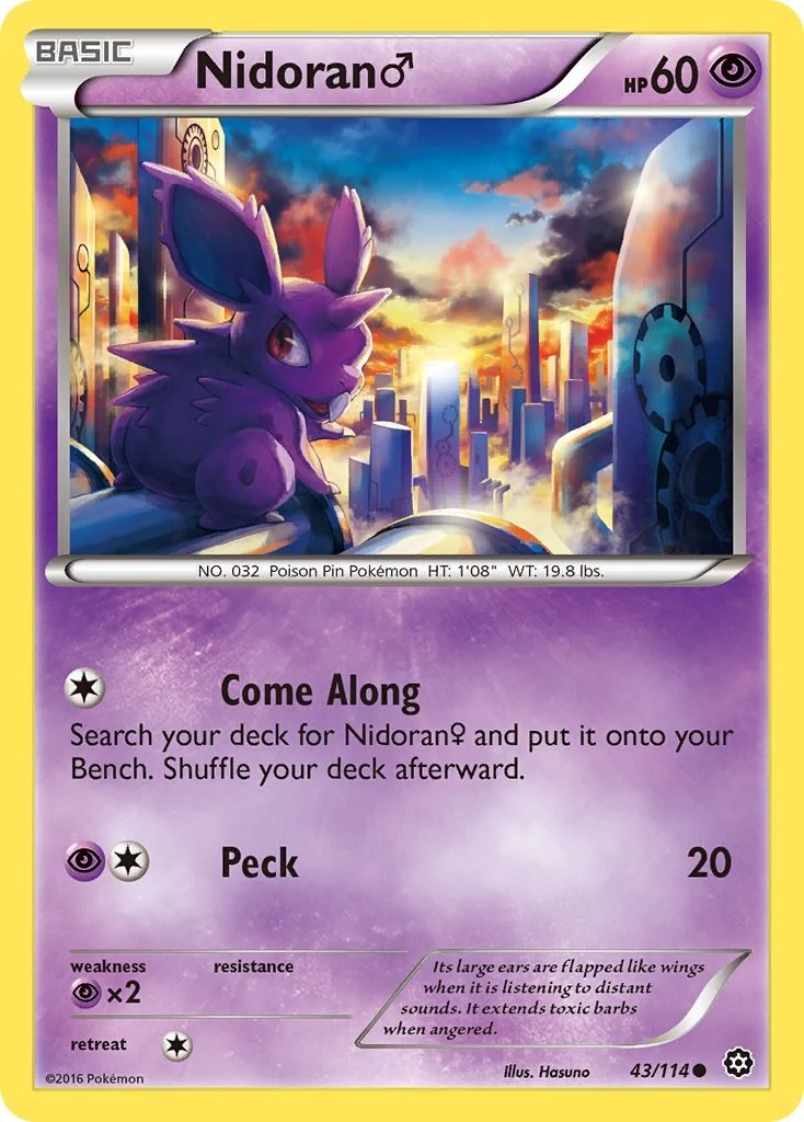 Nidoran M (43/114) (XY - Steam Siege)