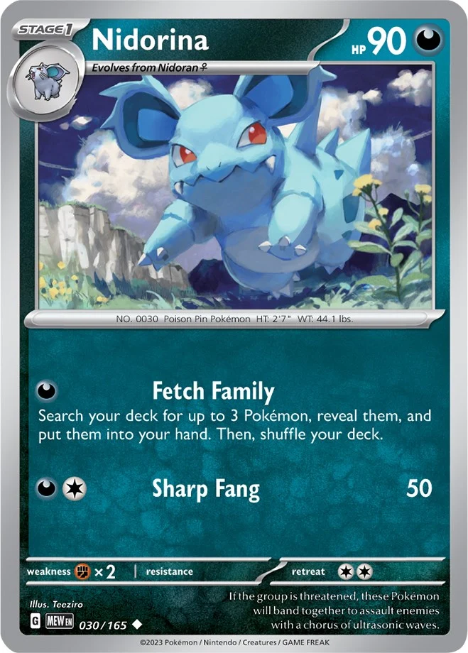 Nidorina (030/165) (SV: Scarlet & Violet 151)
