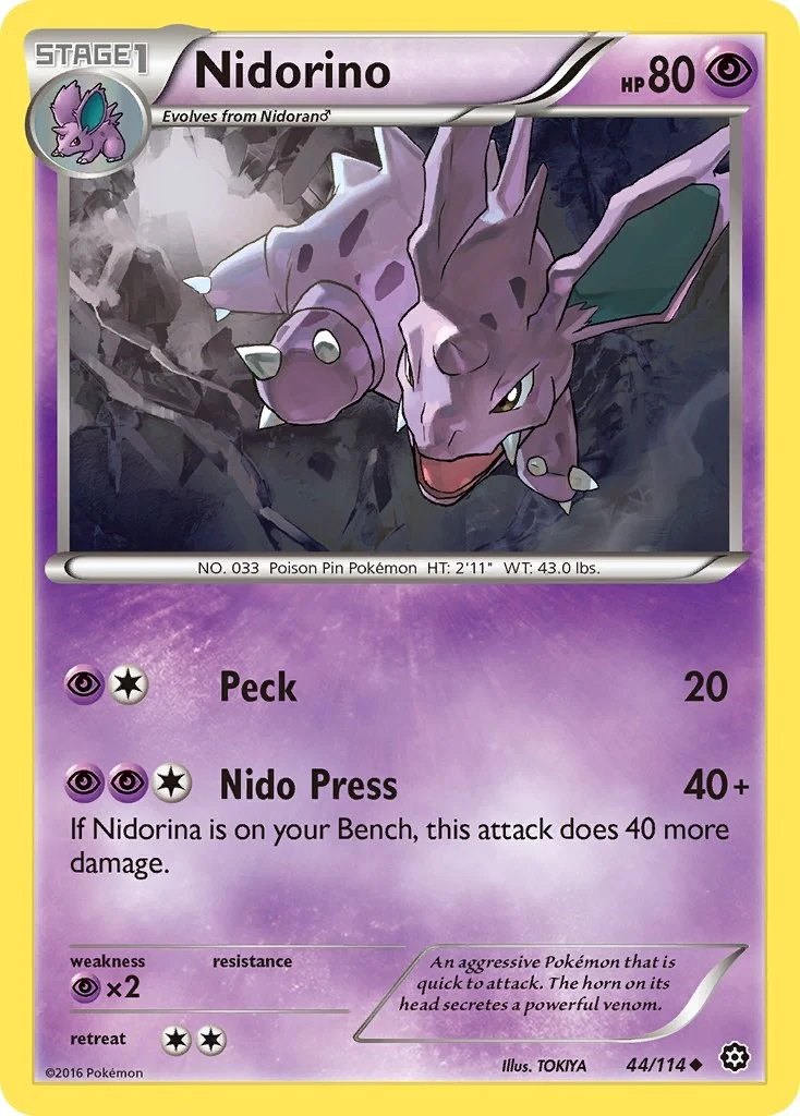 Nidorino (44/114) (XY - Steam Siege)