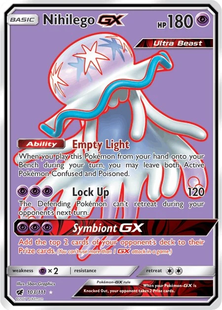Nihilego GX (Full Art) (103/111) (SM - Crimson Invasion)