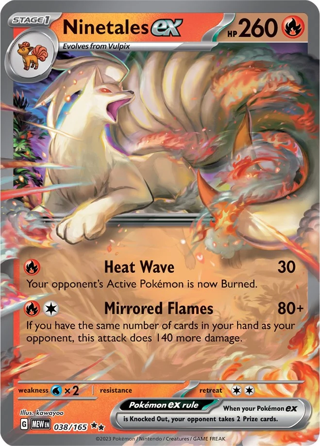 Ninetales ex (038/165) (SV: Scarlet & Violet 151)
