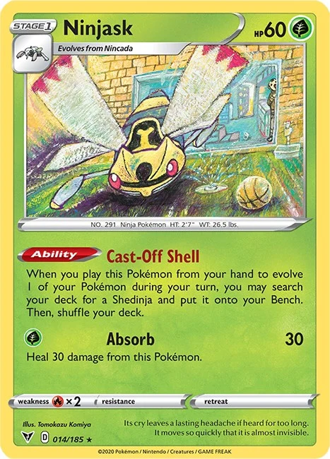 Ninjask (014/185) (SWSH04: Vivid Voltage)