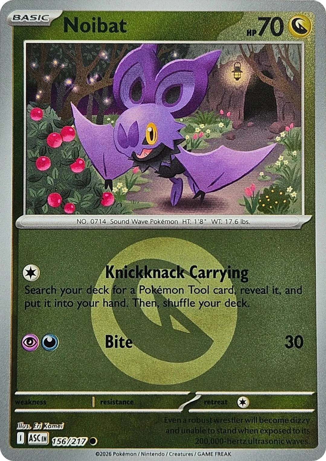 Noibat (Energy Symbol Pattern) (156/217) (ME: Ascended Heroes)