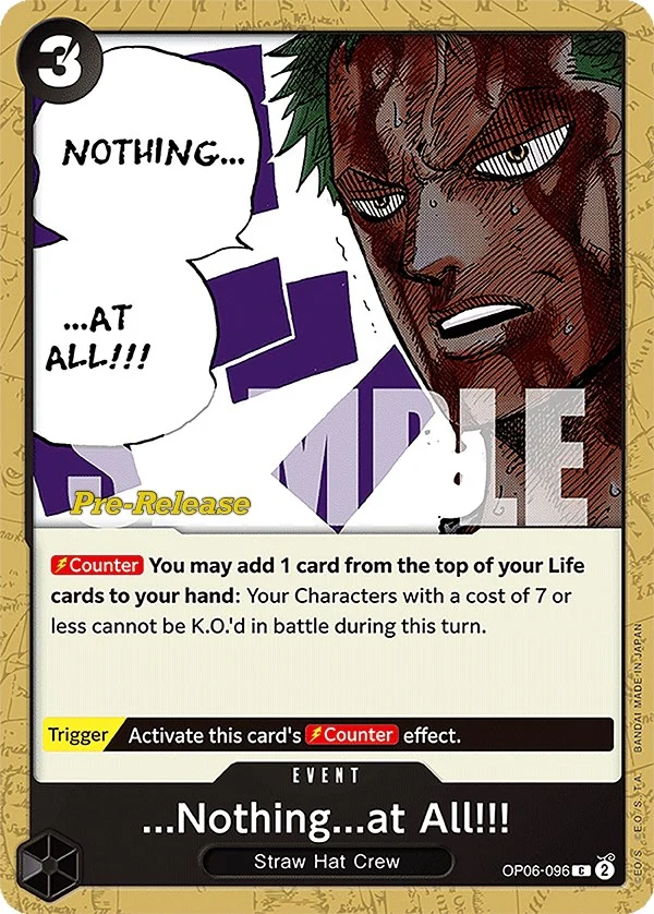 ...Nothing...at All!!! (OP06-096) (Wings of the Captain Pre-Release Cards)