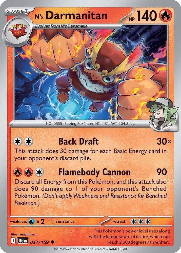 N's Darmanitan (027/159) (SV09: Journey Together)