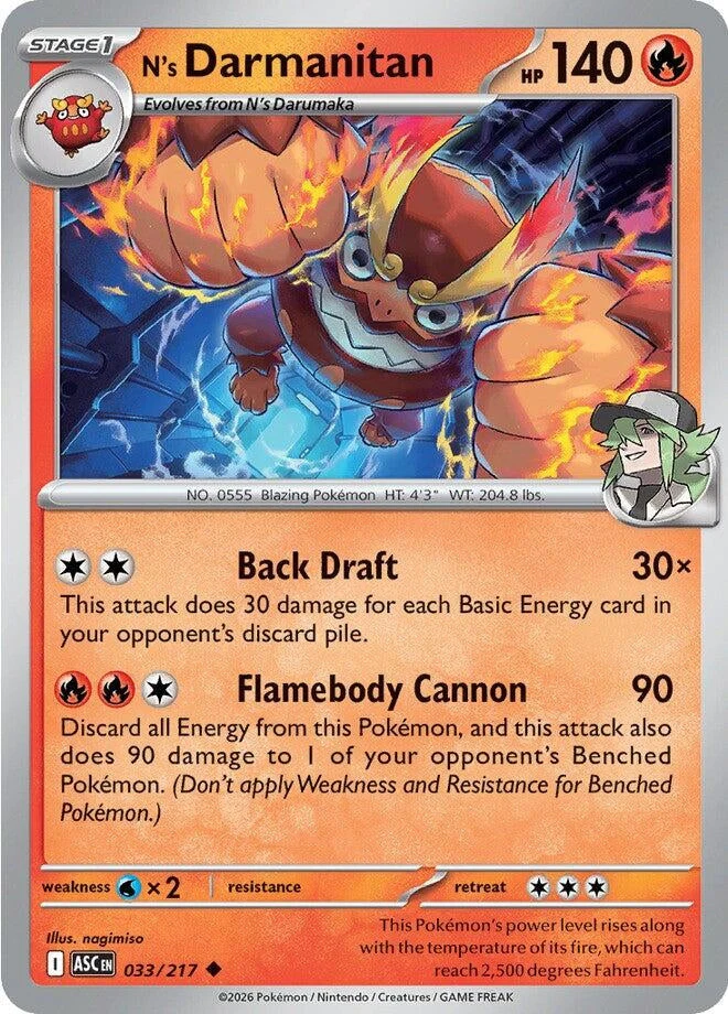 N's Darmanitan (033/217) (ME: Ascended Heroes)