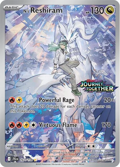 N's Reshiram - 167/159 (Journey Together Stamped) (167/159) (SV09: Journey Together)