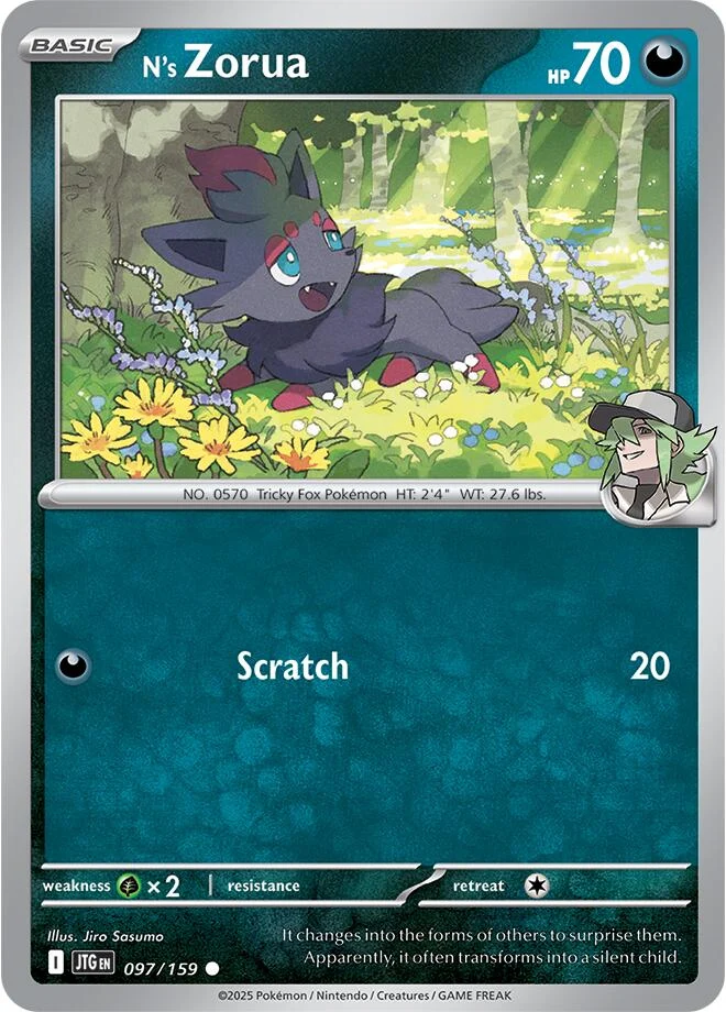 N's Zorua (097/159) (SV09: Journey Together)