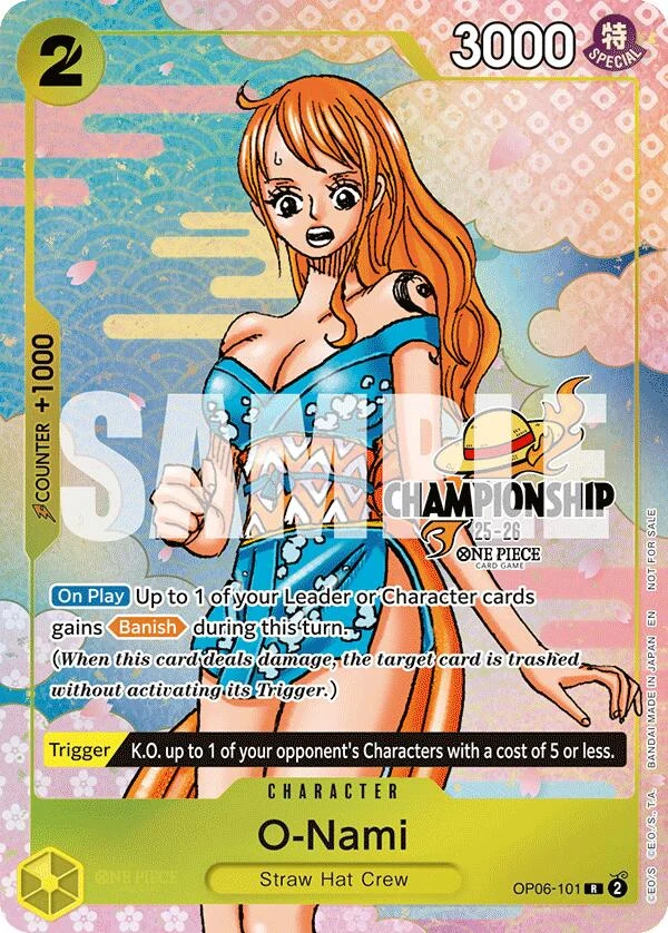 O-Nami (CS 25-26 Event Pack Finalist Ver.) (OP06-101) (One Piece Promotion Cards)