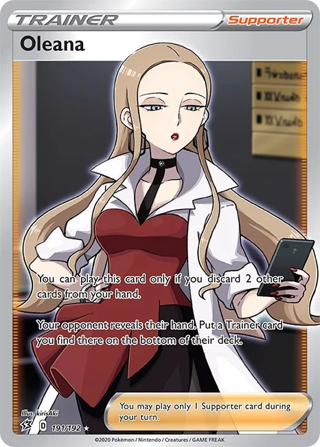 Oleana (Full Art) (191/192) (SWSH02: Rebel Clash)