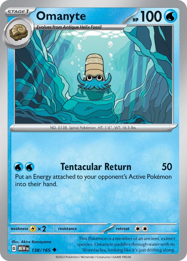 Omanyte (138/165) (SV: Scarlet & Violet 151)
