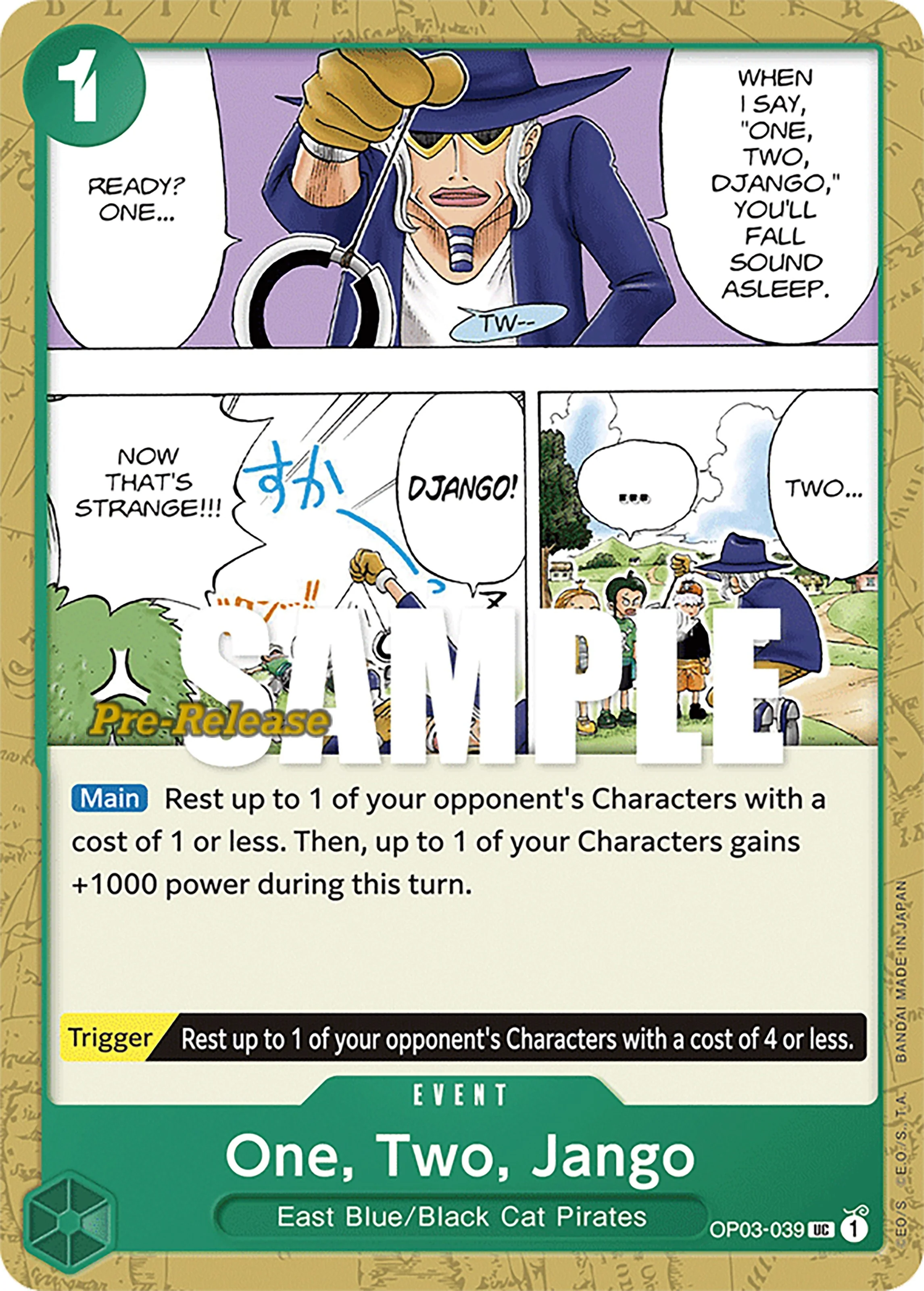 One, Two, Jango (OP03-039) (Pillars of Strength Pre-Release Cards)