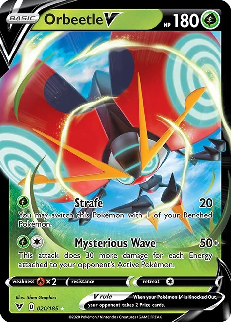 Orbeetle V (020/185) (SWSH04: Vivid Voltage)