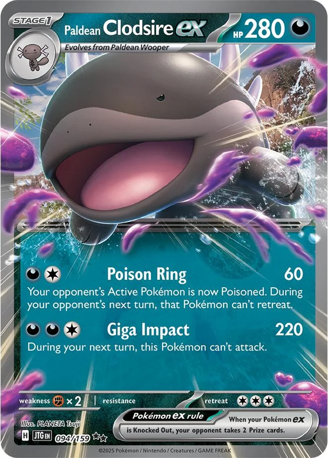 Paldean Clodsire ex (094/159) (SV09: Journey Together)