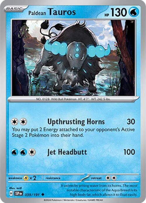 Paldean Tauros (039/191) (SV08: Surging Sparks)