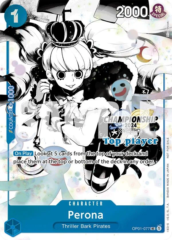 Perona (Championship 2024 Top Player Pack Vol. 2) (OP01-077) (One Piece Promotion Cards)