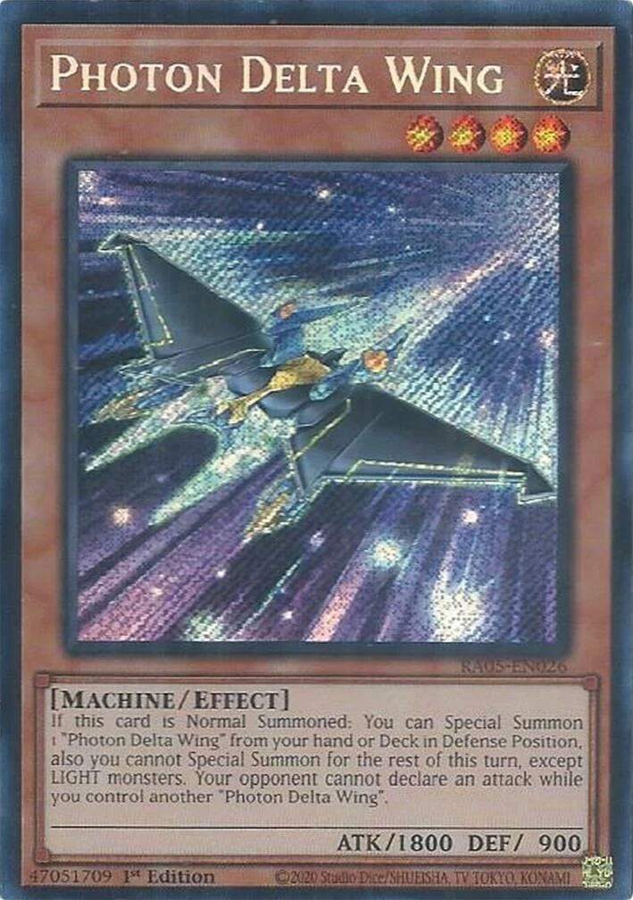 Photon Delta Wing (Secret Rare) (RA05-EN026) (Rarity Collection 5)