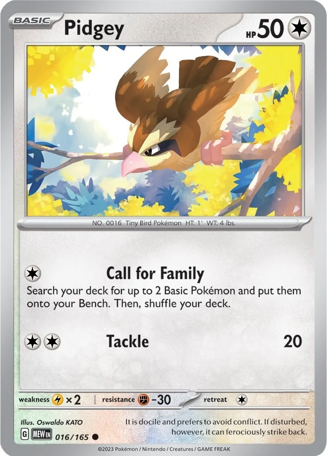 Pidgey (016/165) (SV: Scarlet & Violet 151)