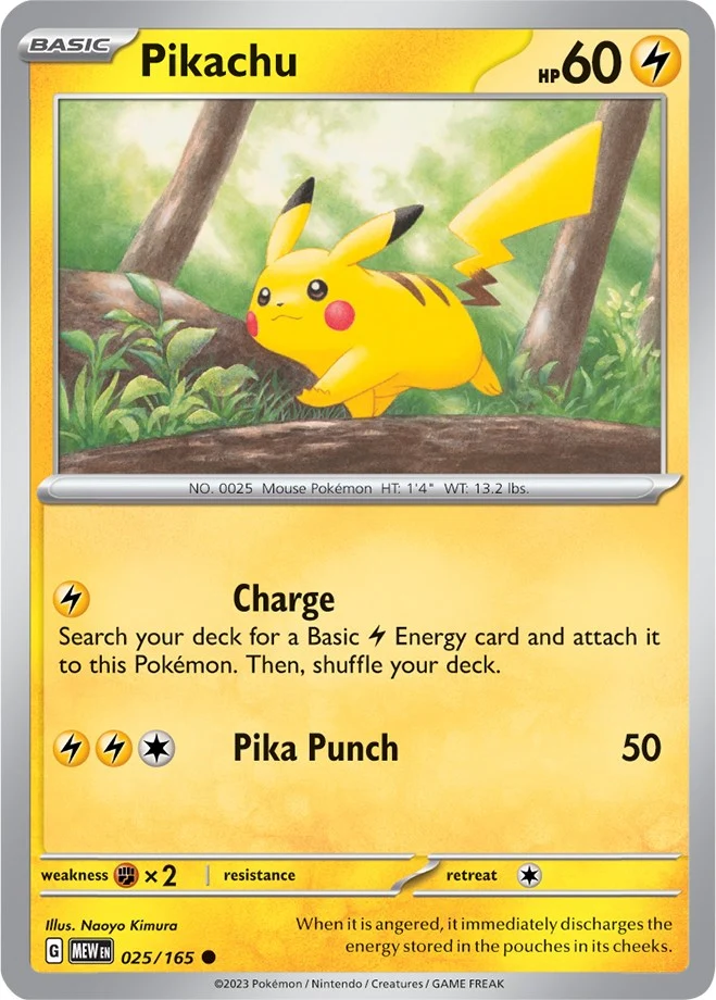 Pikachu (025/165) (SV: Scarlet & Violet 151)