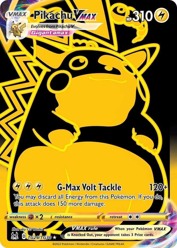 Pikachu VMAX (Secret) (TG29/TG30) (SWSH11: Lost Origin Trainer Gallery)