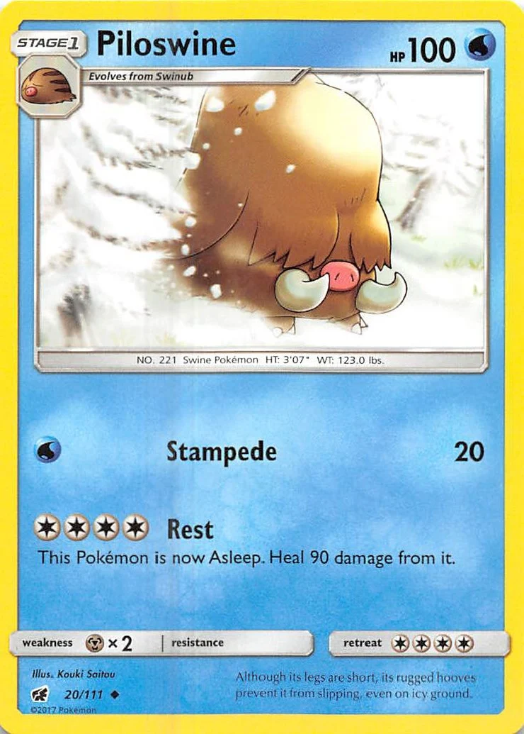 Piloswine (20/111) (SM - Crimson Invasion)
