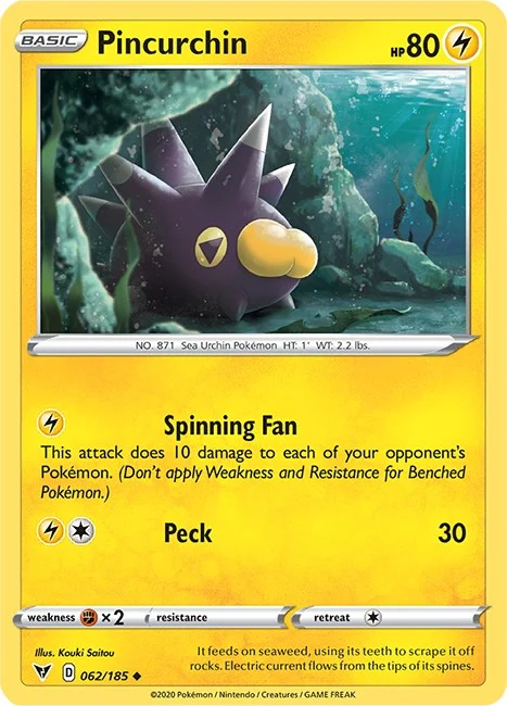 Pincurchin (062/185) (SWSH04: Vivid Voltage)