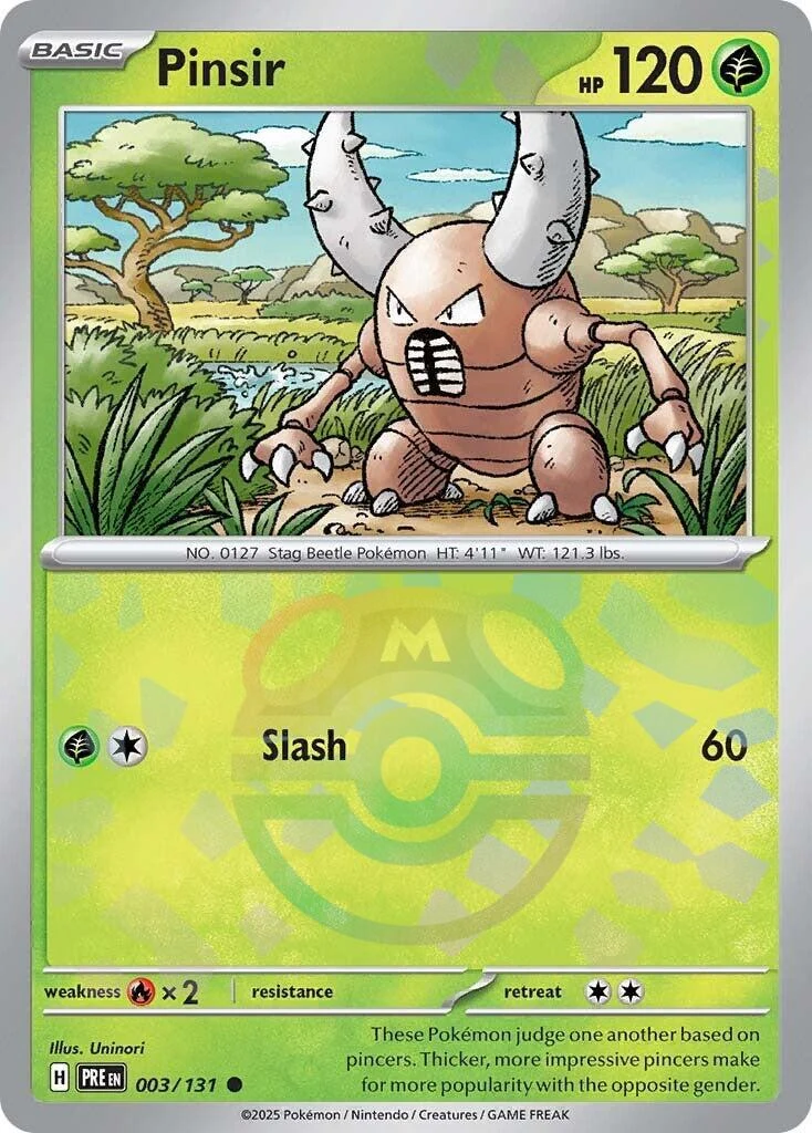 Pinsir (Master Ball Pattern) (003/131) (SV: Prismatic Evolutions)