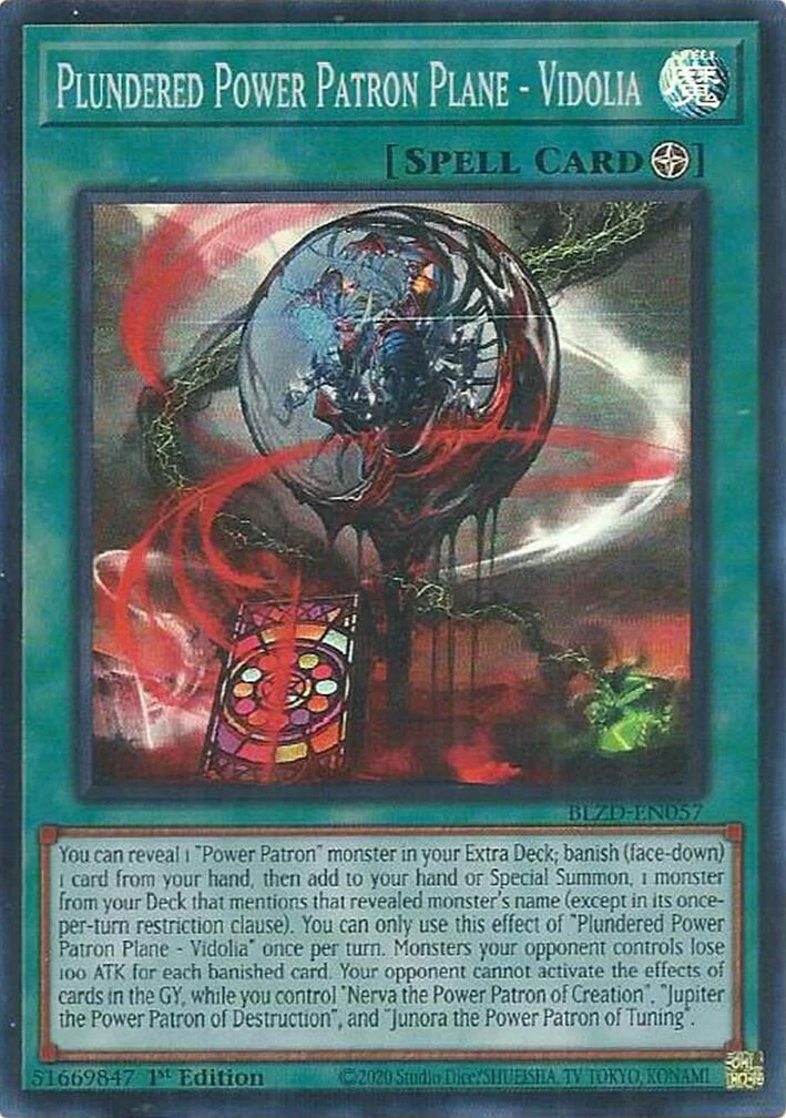 Plundered Power Patron Plane - Vidolia (BLZD-EN057) (Blazing Dominion)