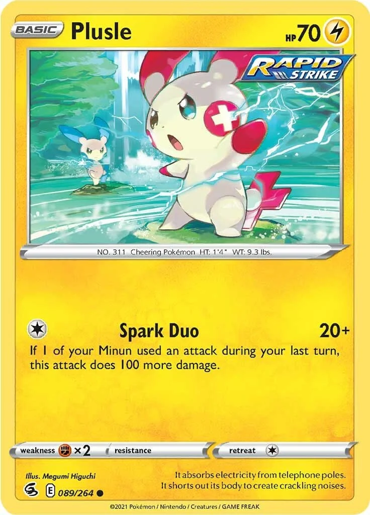 Plusle (089/264) (SWSH08: Fusion Strike)