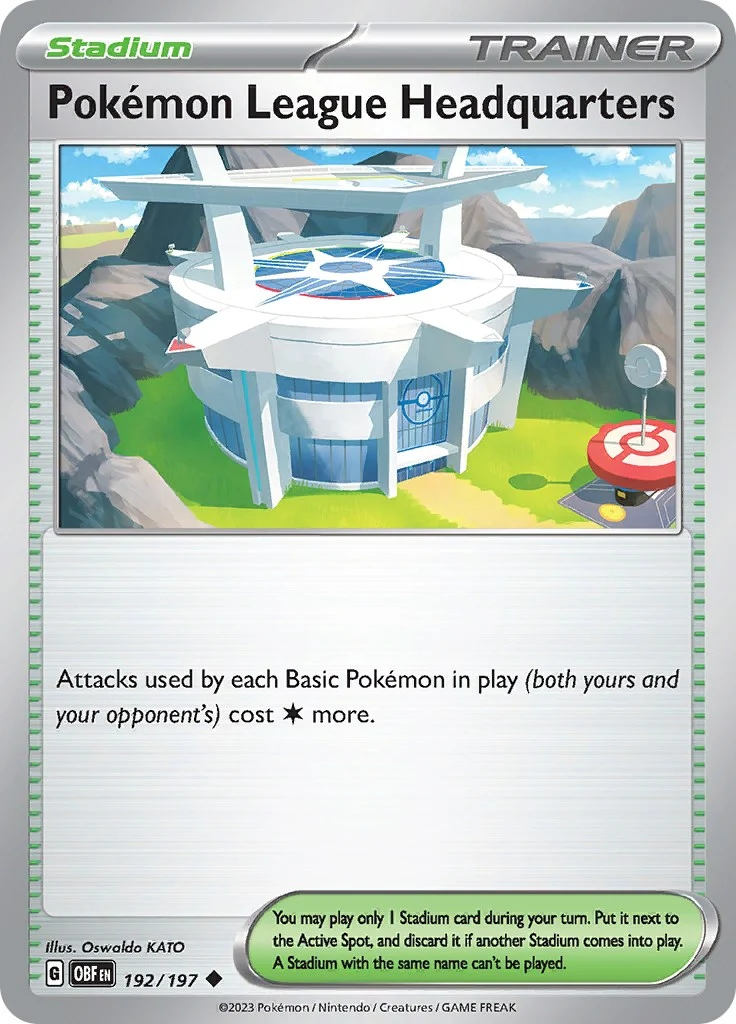 Pokemon League Headquarters (192/197) (SV03: Obsidian Flames)
