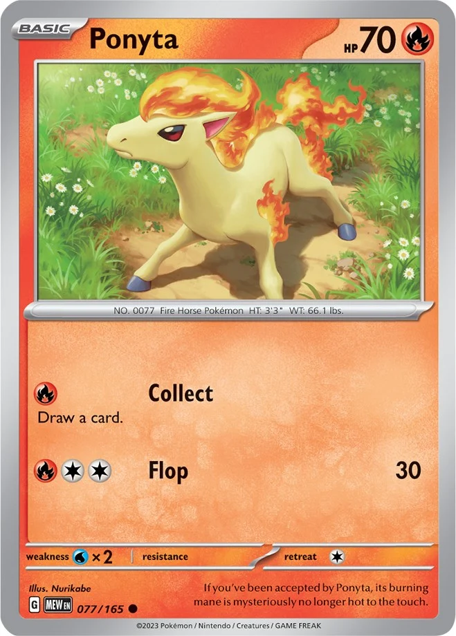 Ponyta (077/165) (SV: Scarlet & Violet 151)