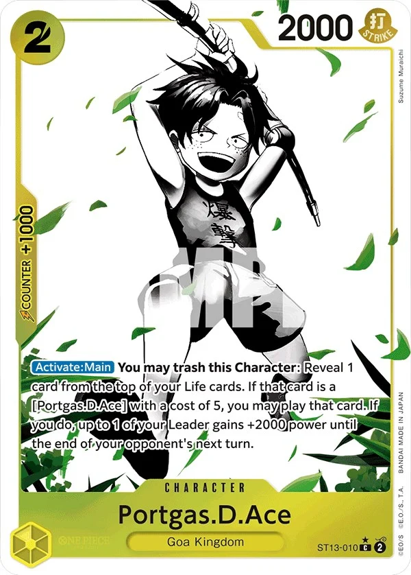 Portgas.D.Ace (010) (Parallel) (ST13-010) (Ultra Deck: The Three Brothers)