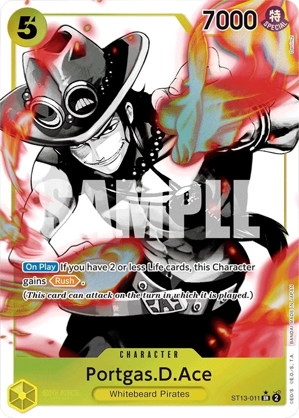 Portgas.D.Ace (011) (Parallel) (ST13-011) (Ultra Deck: The Three Brothers)
