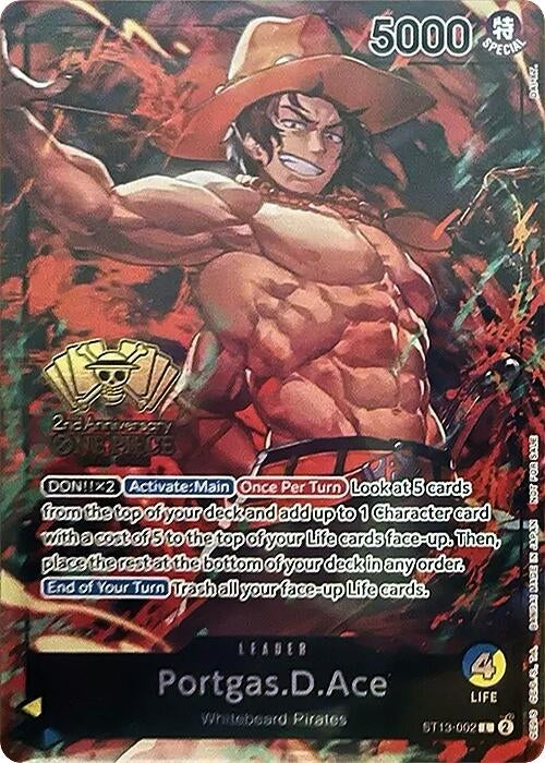 Portgas.D.Ace (2nd Anniversary Tournament) (ST13-002) (One Piece Promotion Cards)