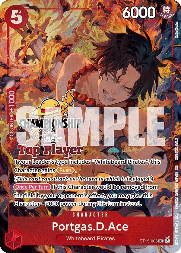 Portgas.D.Ace (CS 25-26 Top Player Pack) (ST15-005) (One Piece Promotion Cards)