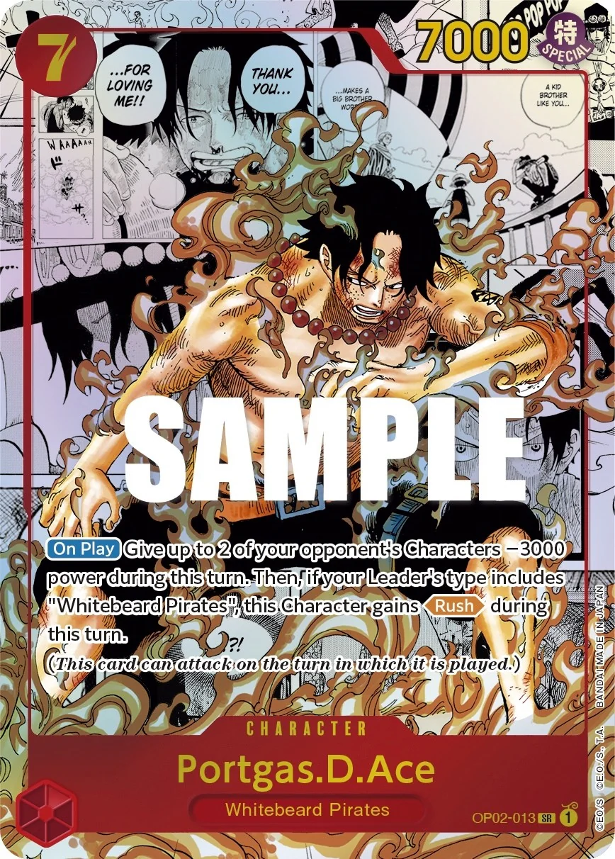 Portgas.D.Ace (Parallel) (Manga) (Alternate Art) (OP02-013) (Paramount War)