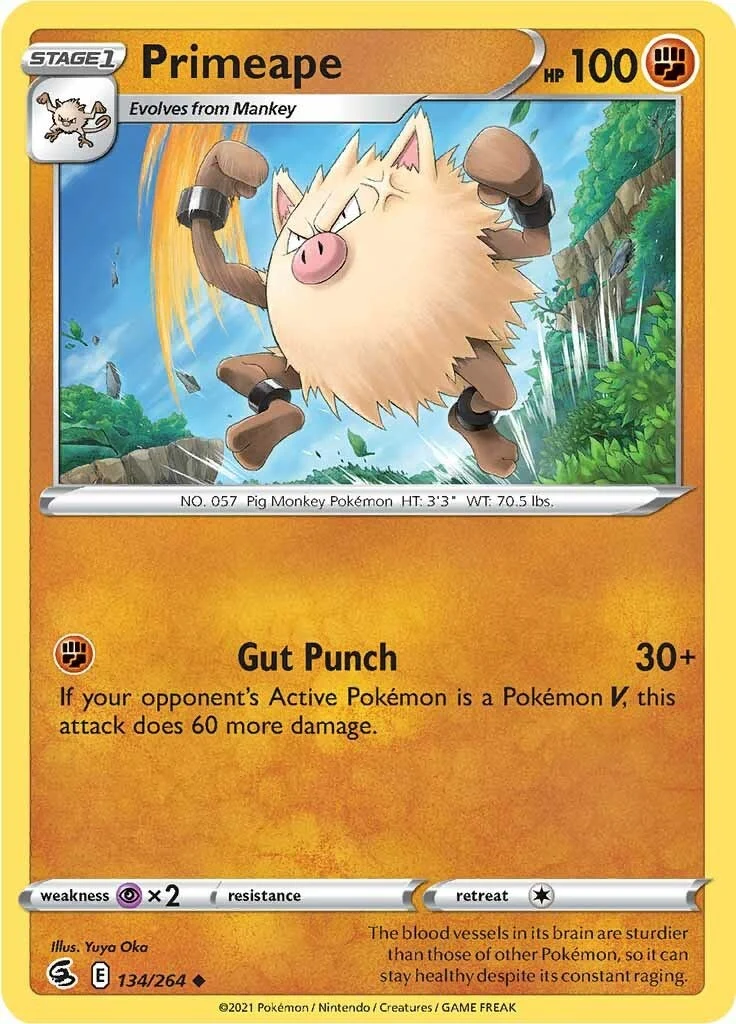 Primeape (134/264) (SWSH08: Fusion Strike)