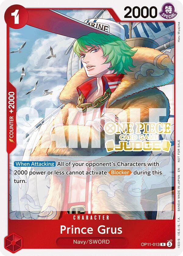 Prince Grus (Judge Pack Vol. 7) (OP11-013) (One Piece Promotion Cards)