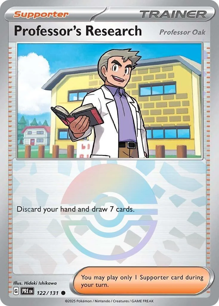 Professor's Research [Professor Oak] (Poke Ball Pattern) (122/131) (SV: Prismatic Evolutions)
