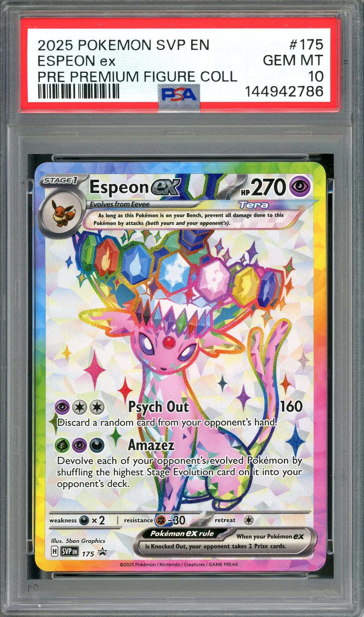 PSA 10 Espeon ex (175) [Pokemon Black Star Promo]