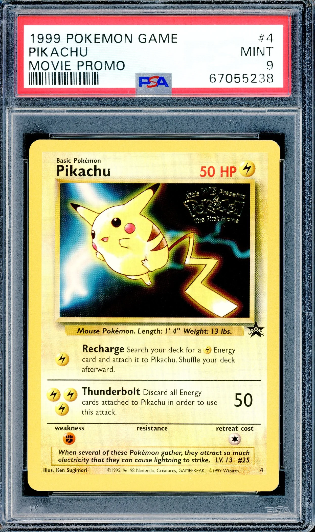 PSA 9 Pikachu (4) [Pokemon Movie Promo]