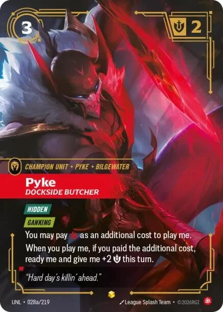 Pyke - Dockside Butcher (Alternate Art) (028a/219) (Unleashed)