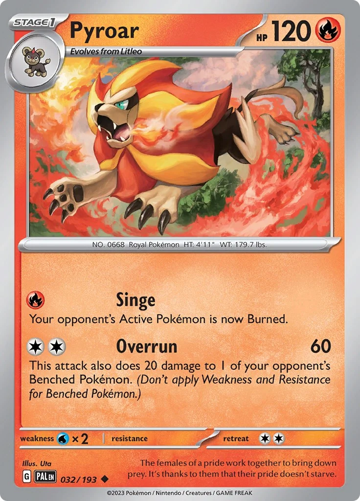Pyroar (032/193) (SV02: Paldea Evolved)