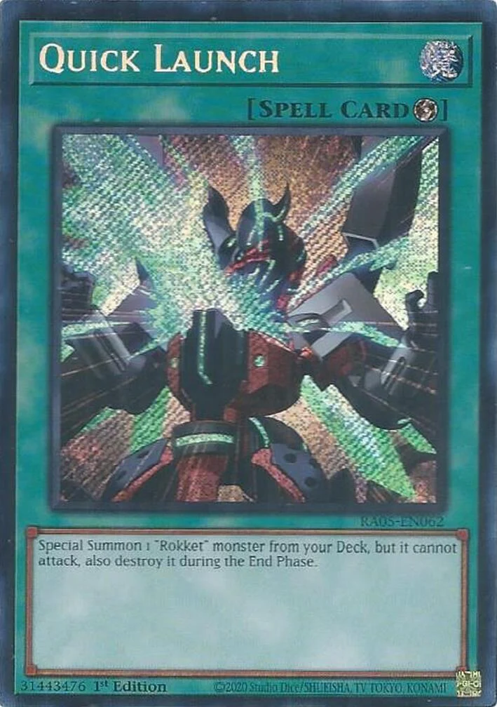 Quick Launch (Secret Rare) (RA05-EN062) (Rarity Collection 5)